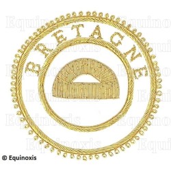 Badge / Macaron GLNF – Grande tenue provinciale – Grand Surintendant – Bretagne – Brodé main